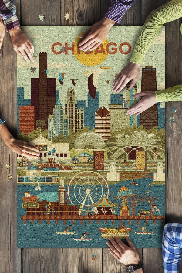 Chicago, Illinois? Jigsaw Puzzle Set