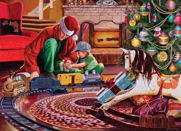 Christmas Tree Train Jigsaw Puzzle Set