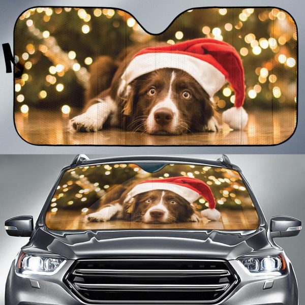 Christmas Year Cute Dogs 1 Car Auto Sun Shade