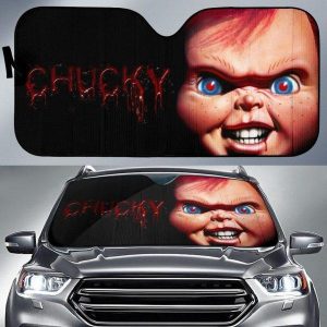 Chucky Horror Fan Car Auto Sun Shade