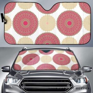 Circle Indian Pattern Car Auto Sun Shade