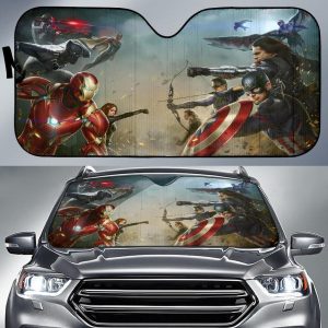 Civil War Avengers Car Auto Sun Shade