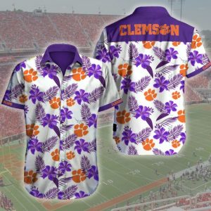 Clemson Tigers Football Hawaiian Shirt Summer Button Up