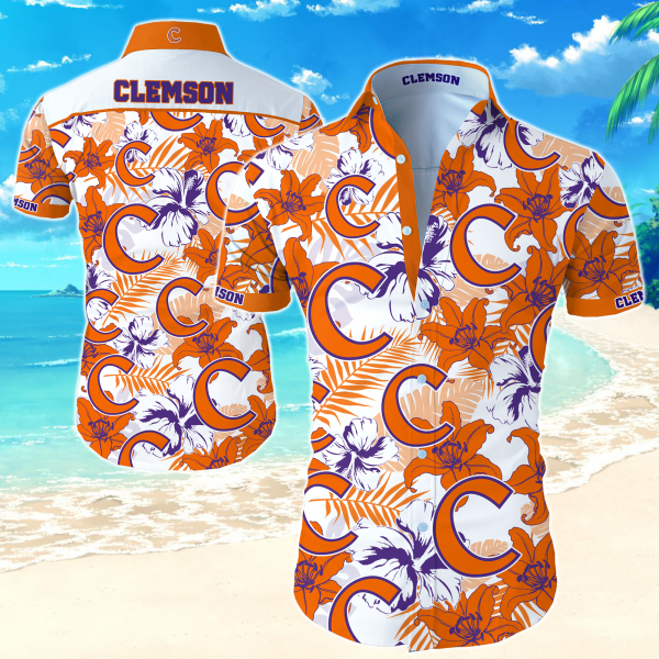 Clemson Tigers Hawaiian Shirt Summer Button Up