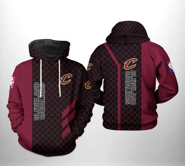 Cleveland Cavaliers NBA Team Pattern Mix 3D Printed Hoodie/Zipper Hoodie