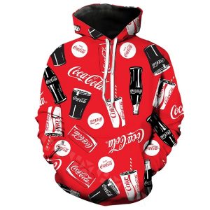 Coca Cola 3D Printed Hoodie/Zipper Hoodie