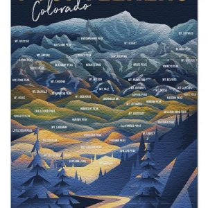 Colorado Fourteeners Jigsaw Puzzle Set