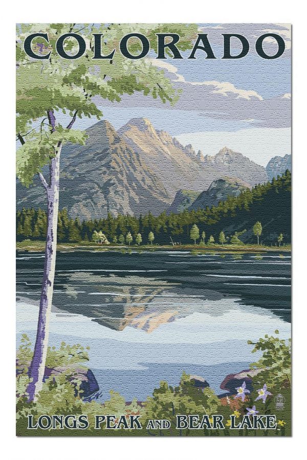 Colorado Longs Peak And Bear Lake Summer Jigsaw Puzzle Set