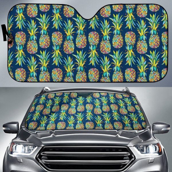 Colorful Pineapple Car Auto Sun Shade