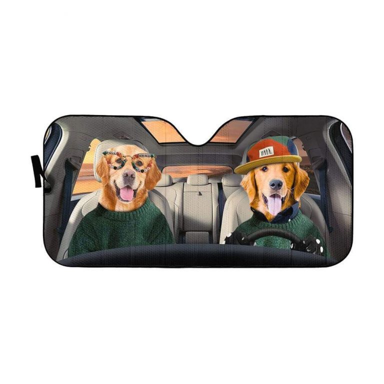 Golden Retriever Car Auto Sun Shade