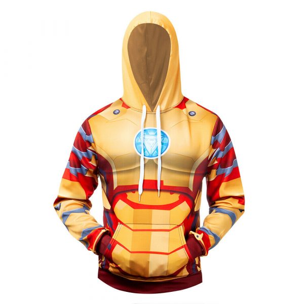 Costume Iron Man Battle Suit 3D Printed Hoodie/Zipper Hoodie