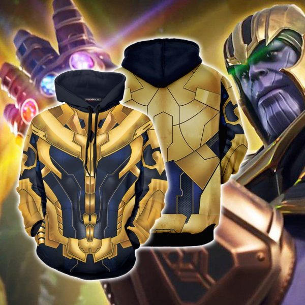 Costume Thanos Cosplay Suit 3D Printed Hoodie/Zipper Hoodie