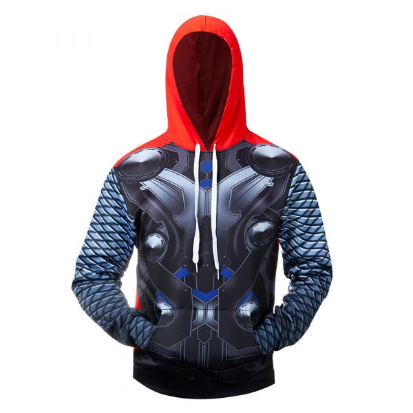 Costume Thor Armor 3D Printed Hoodie/Zipper Hoodie