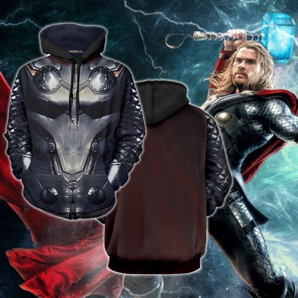 Costume Thor Cosplay Suit 3D Printed Hoodie/Zipper Hoodie