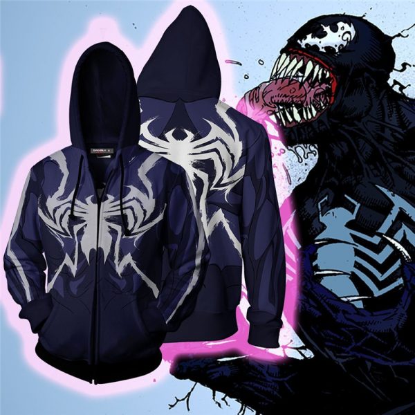 Costume Venom Antihero 3D Printed Hoodie/Zipper Hoodie