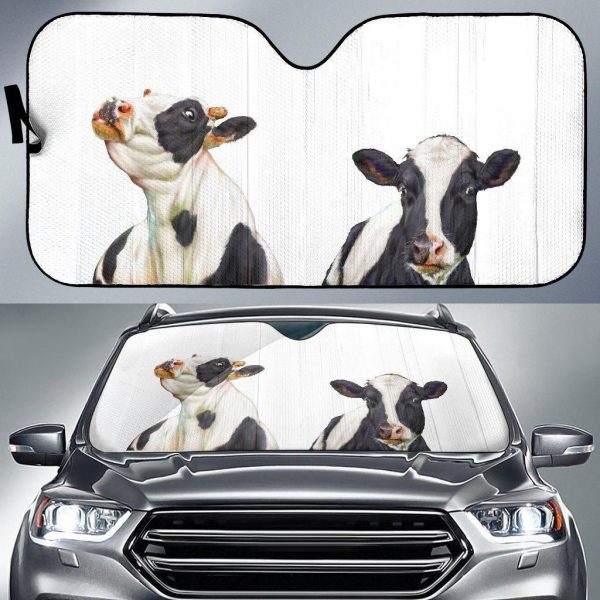 Cow Car Auto Sun Shade