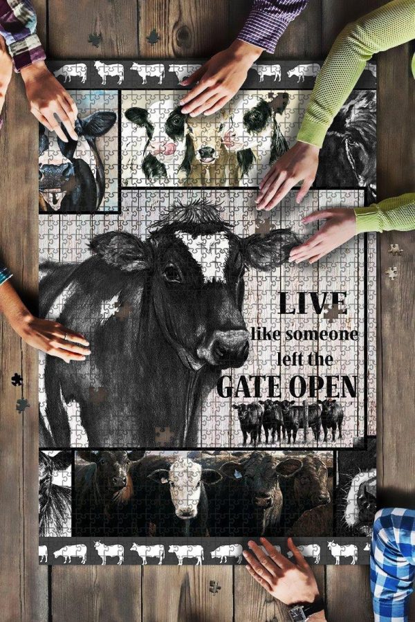 Cow Lover, Cow Lover, Animal Lover Jigsaw Puzzle Set