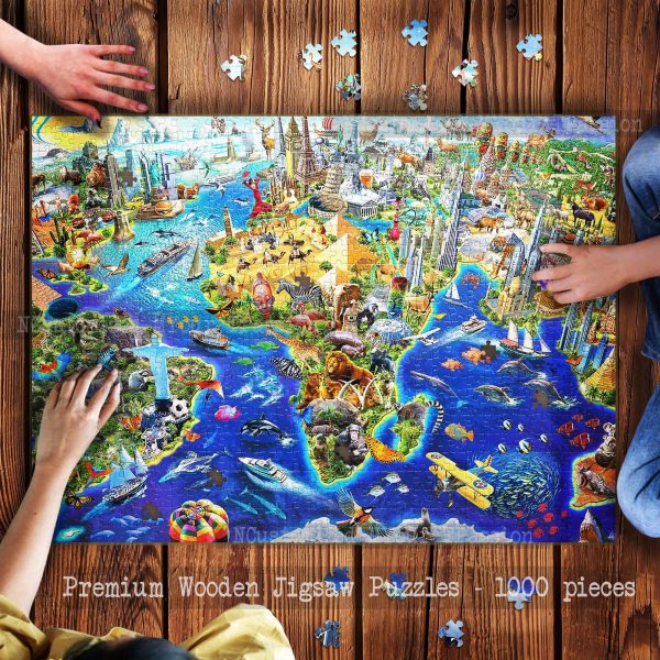 Crazy World Wall Mural Jigsaw Puzzle Set