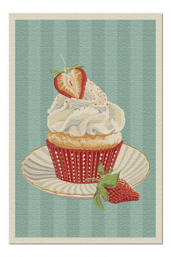 Cupcake And Strawberry Jigsaw Puzzle Set