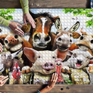 Cute Animal Funny Jigsaw Puzzle Set