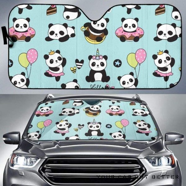 Cute Baby Panda Pattern Car Auto Sun Shade