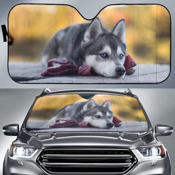 Cute Huskys Car Auto Sun Shade