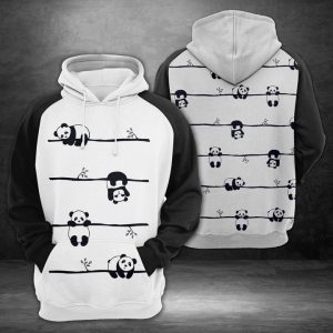 Cute Panda 3D Printed Hoodie/Zipper Hoodie