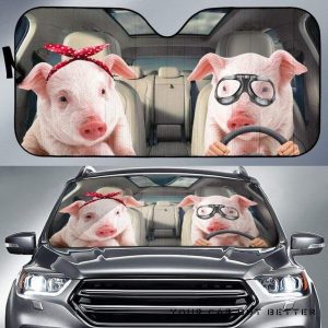 Cute Pig Car Auto Sun Shade