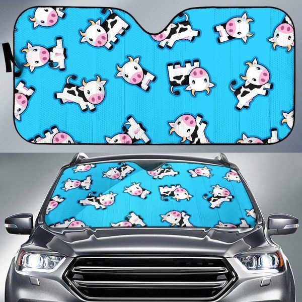 Cute Toon Baby Cow Car Auto Sun Shade