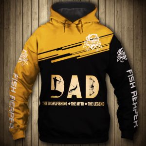 Dad The Bowfishing The Myth The Legend 3D Printed Hoodie/Zipper Hoodie