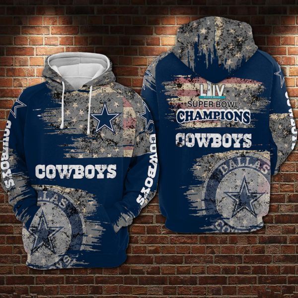 Dallas Cowboys 3D Printed Hoodie/Zipper Hoodie