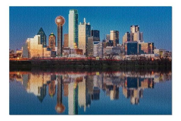 Dallas Skyline Jigsaw Puzzle Set