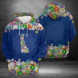 Delaware Flower 3D Printed Hoodie/Zipper Hoodie