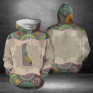 Delaware Mandala 3D Printed Hoodie/Zipper Hoodie