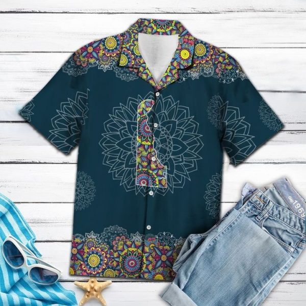 Delaware Mandala Hawaiian Shirt Summer Button Up