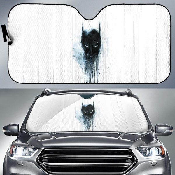 Demon Batman in White theme Car Auto Sun Shade