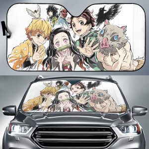 Demon Slayer Funny Car Auto Sun Shade