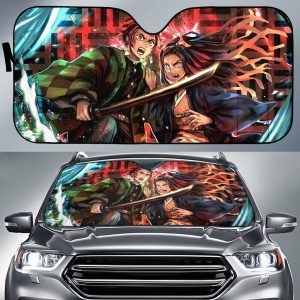 Demon Slayer Tanjiro & Nezukos Anime Car Auto Sun Shade