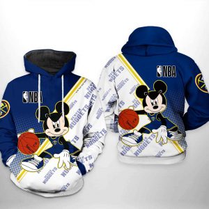 Denver Nuggets NBA Mickey 3D Printed Hoodie/Zipper Hoodie