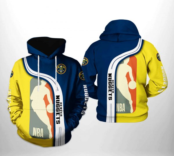 Denver Nuggets NBA Team 3D Printed Hoodie/Zipper Hoodie