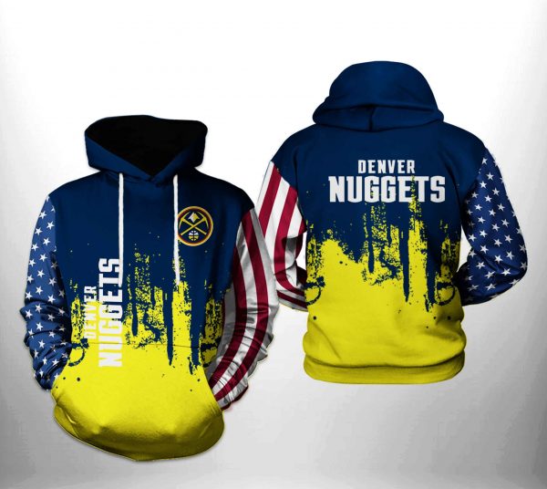 Denver Nuggets NBA Team US 3D Printed Hoodie/Zipper Hoodie