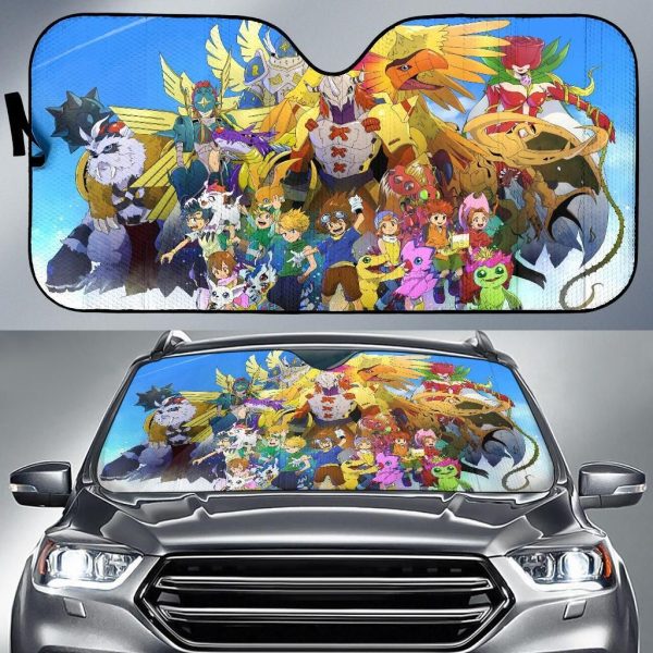 Digimon Car Auto Sun Shade