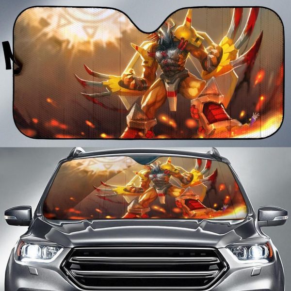 Digimon Wargreymon Car Auto Sun Shade