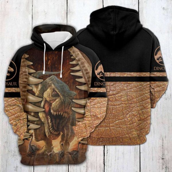 Dinosaur 3D Printed Hoodie/Zipper Hoodie