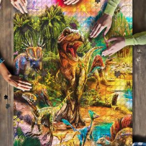 Dinosaurs Art Jigsaw Puzzle Set