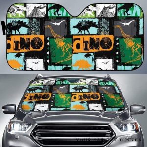 Dinosaurs Pattern Car Auto Sun Shade