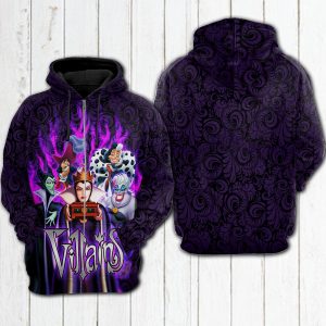 Disney Villains 3D Printed Hoodie/Zipper Hoodie