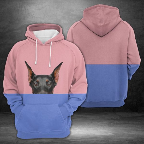 Doberman 3D Printed Hoodie/Zipper Hoodie