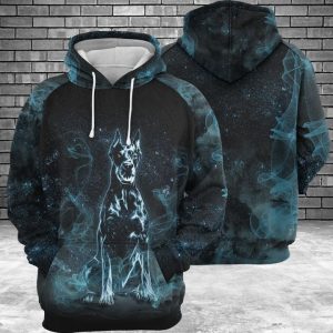 Doberman Pinscher Galaxy 3D Printed Hoodie/Zipper Hoodie