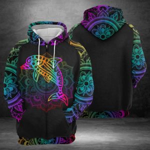 Dolphin 3D Printed Hoodie/Zipper Hoodie